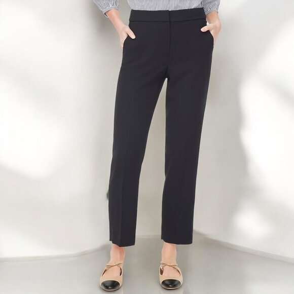 J. Crew Crepe straight-leg cropped pant Size 6 - Picture 1 of 13